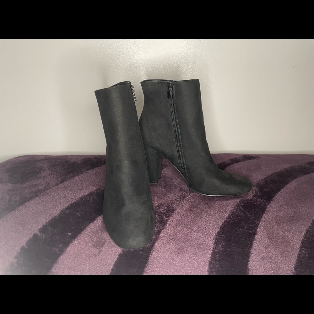 Black ankle boots